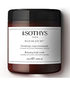 Sothys Relaxing Body Scrub - Релаксирующий скраб для тела с цветками вишни и лотоса 200 мл